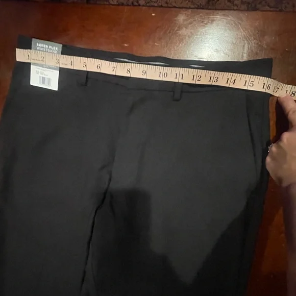 HAGGAR Super Flex Waistband REPREVE Mens Dress Flat Front Pants 32 X 32 NWTag - Picture 10 of 14